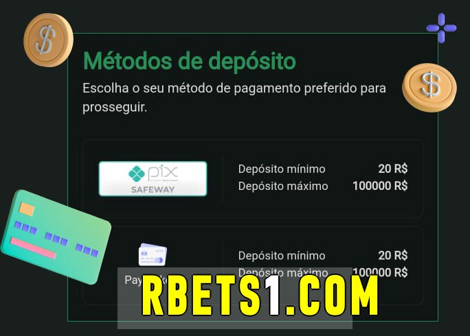 O cassino rbets bet oferece uma grande variedade de métodos de pagamento
